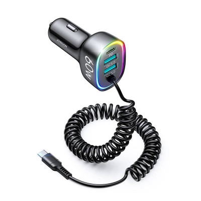 Automobilinis įkroviklis Joyroom JR-CL19, 2x USB + 2x USB-C, 60