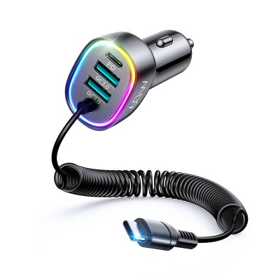 Automobilinis įkroviklis Joyroom JR-CL19, 2x USB + 2x USB-C, 60