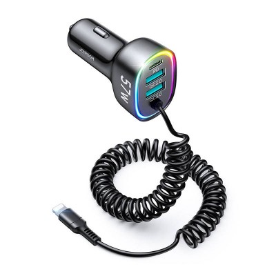 Automobilinis įkroviklis Joyroom JR-CL20, 2x USB + 2x