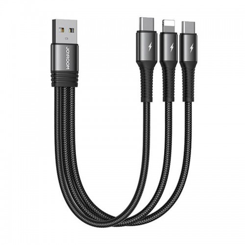 USB kabelis Joyroom S-01530G11 3in1 2x USB-C / "Lightning" 3,5A