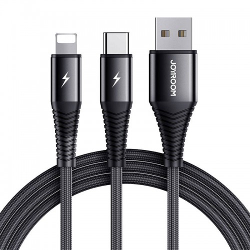 USB kabelis Joyroom S-1230G12 2in1 USB-C / Lightning 3A 1,2 m