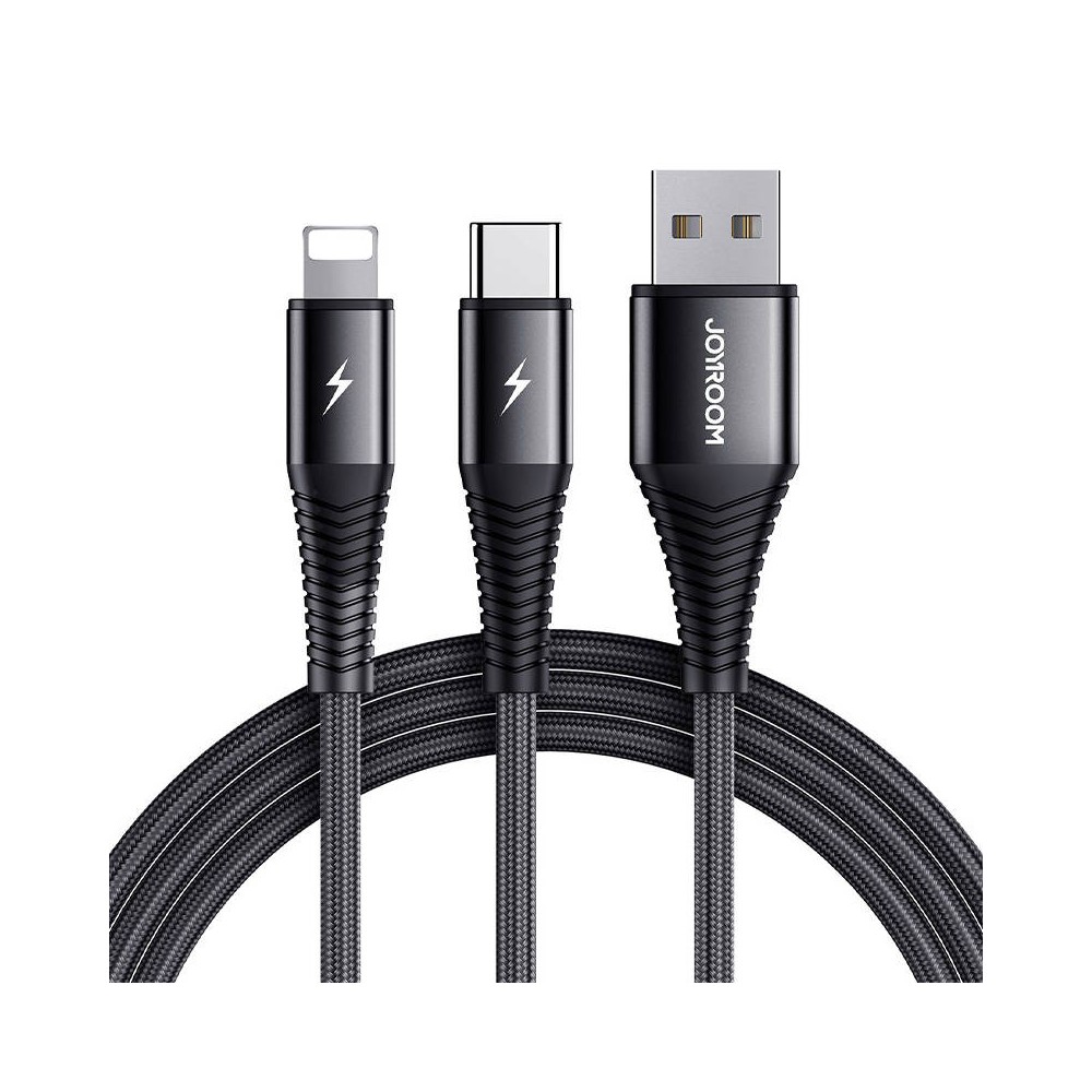 USB kabelis Joyroom S-1230G12 2in1 USB-C / Lightning 3A 1,2 m