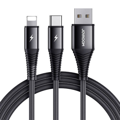 USB kabelis Joyroom S-1230G12 2in1 USB-C / Lightning 3A 1,2 m