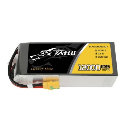 Akumuliatorius Tattu 12000mAh 22.2V 30C 6S1P XT90-LiFePO4