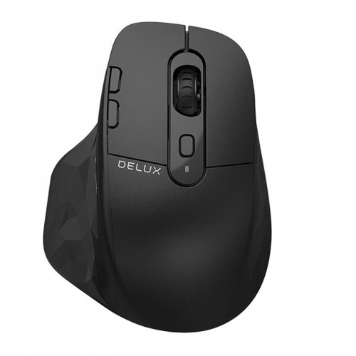 Belaidė pelė Delux M912DB 2.4G (juoda)-Belaidė pelė