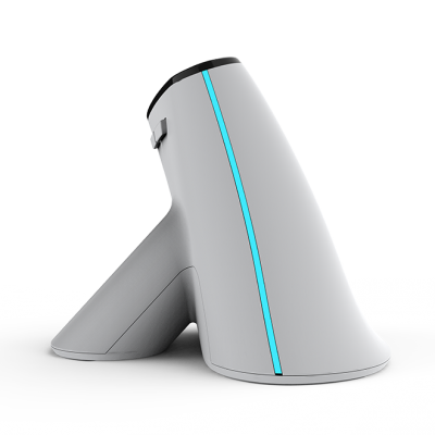 Belaidė ergonominė pelė Delux MV6 DB BT+2.4G (balta)-Belaidė
