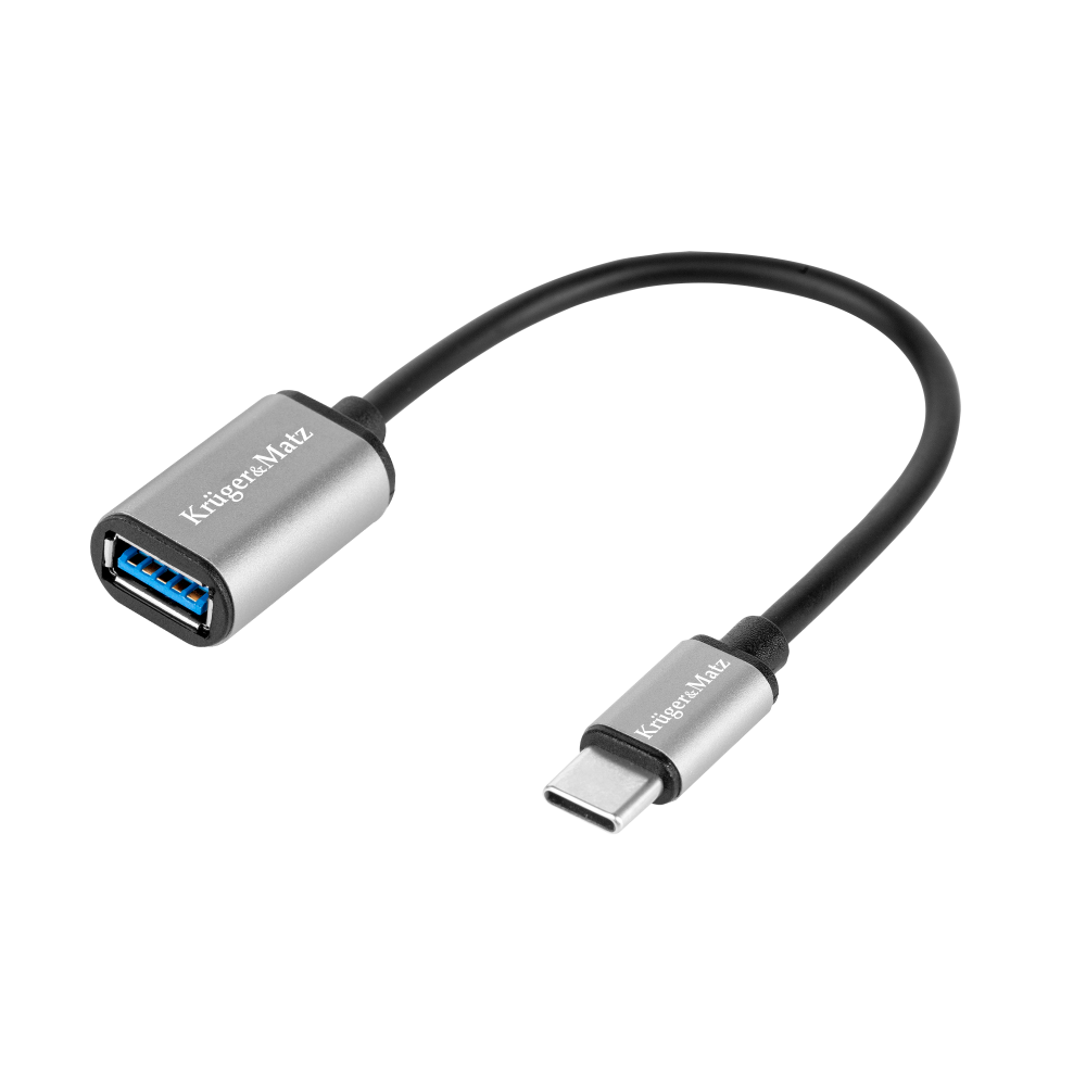 Adapter gniazdo USB 3.0 A - wtyk USB typu C OTG Kruger&Matz Adapter gniazdo USB 3.0 A - wtyk USB typu C OTG Kruger&Matz