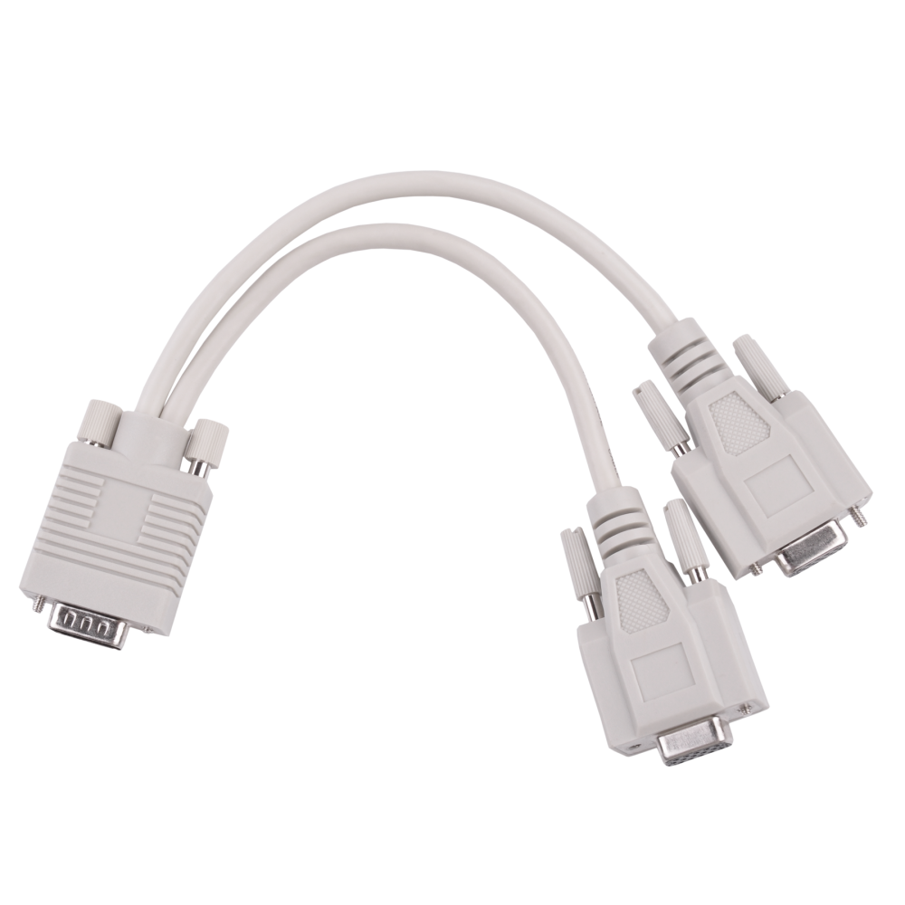 Adapter VGA (15pin męski) -2x (15pin żeński)-Pagrindinis Adapter VGA (15pin męski) -2x (15pin żeński)-Pagrindinis