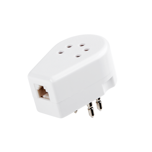 Adapter wtyku telefonicznego Belgijskiego - biały-Pagrindinis