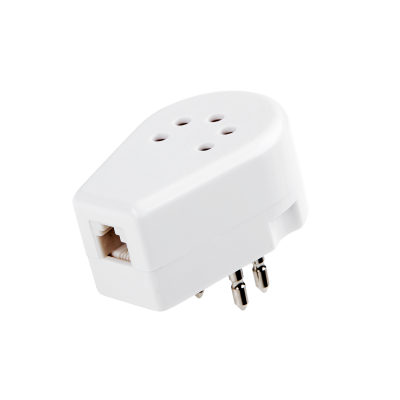 Adapter wtyku telefonicznego Belgijskiego - biały-Pagrindinis