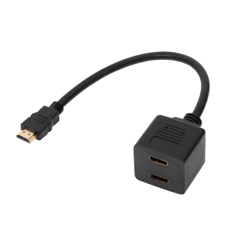 Adaptor HDMI wtyk-2 x gniazdo na kablu 30cm-Pagrindinis