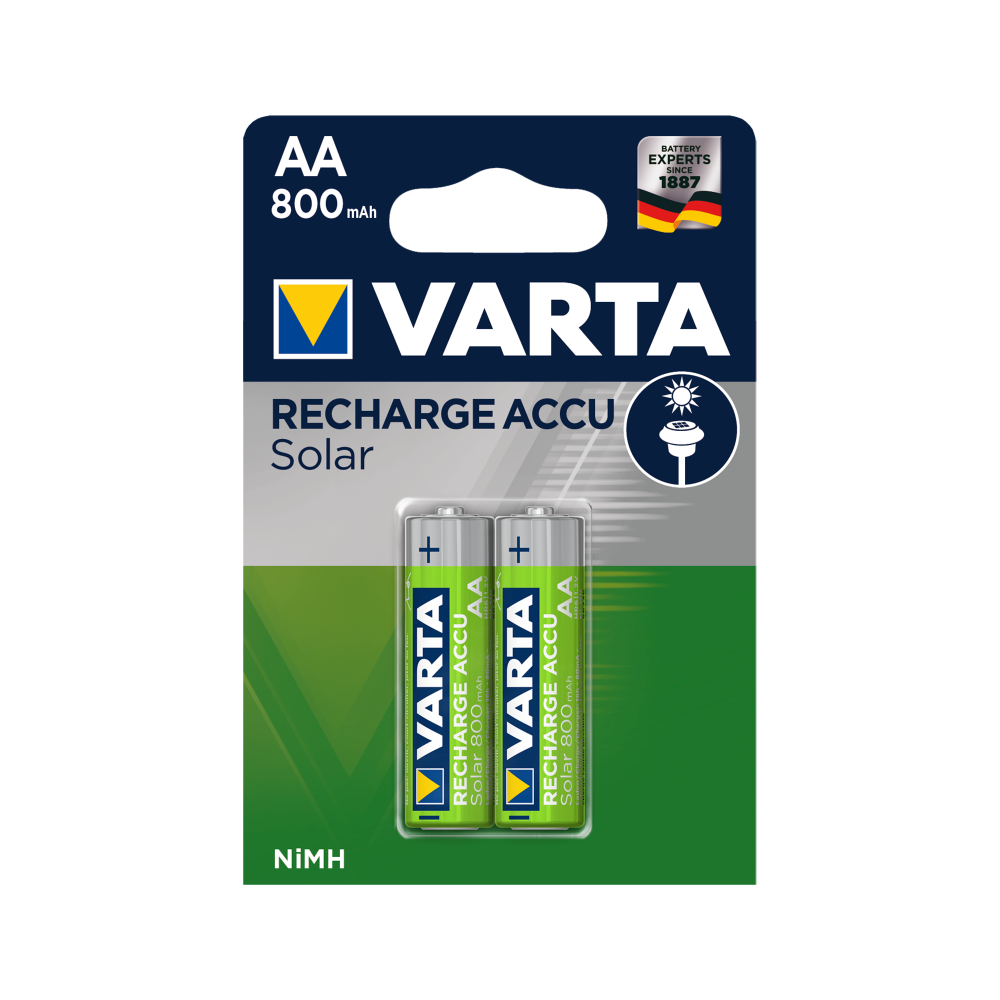 Akumulator VARTA AA NiMH 800mAh SOLAR-NiMh akumuliatoriai Akumulator VARTA AA NiMH 800mAh SOLAR-NiMh akumuliatoriai