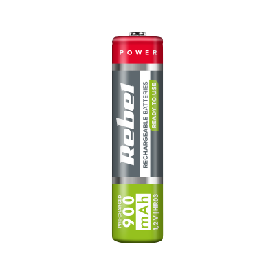 Akumulatorki REBEL HR03 900 mAh Ni-MH 2szt/bl-Pagrindinis
