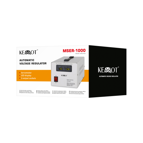 Automatyczny stabilizator napięcia KEMOT MSER-1000 (1000 VA Automatyczny stabilizator napięcia KEMOT MSER-1000 (1000 VA