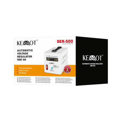 Automatyczny stabilizator napięcia KEMOT SER-500-Pagrindinis