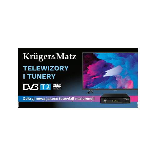 Baner Kruger&Matz - Telewizory i Tunery DVB-T2 (200 x 100