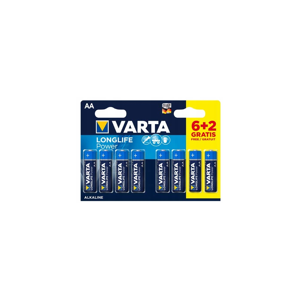 Bateria alkaliczna VARTA LR06 LONGLIFE 8szt./bl.-Pagrindinis