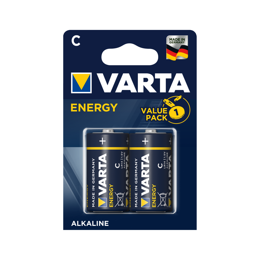 Bateria alkaliczna VARTA LR14 ENERGY 2szt./bl.-Pagrindinis Bateria alkaliczna VARTA LR14 ENERGY 2szt./bl.-Pagrindinis