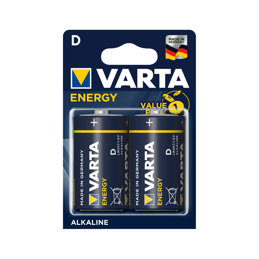 Bateria alkaliczna VARTA LR20 ENERGY 2szt./bl.-Pagrindinis Bateria alkaliczna VARTA LR20 ENERGY 2szt./bl.-Pagrindinis