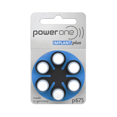 BATERIA DO AP. SŁUCH. IMPLANT PLUS POWER ONE VARTA 675