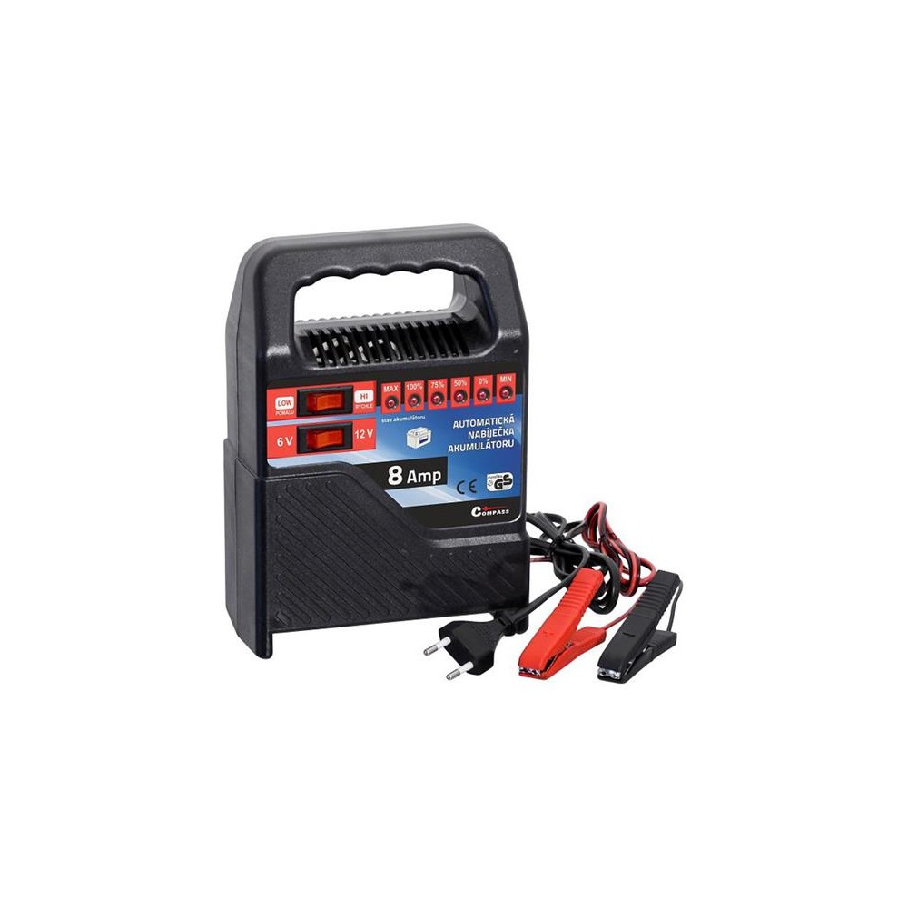 Akumuliatoriaus įkroviklis COMPASS 07138 6/12V 8A-Automobilių Akumuliatoriaus įkroviklis COMPASS 07138 6/12V 8A-Automobilių