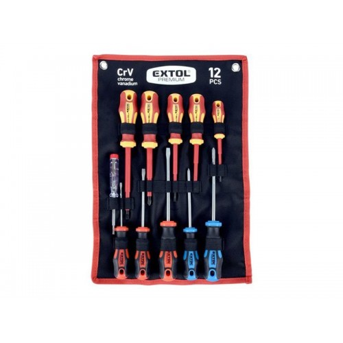 Atsuktuvų rinkinys EXTOL PREMIUM 53088 12 vnt-Atsuktuvų