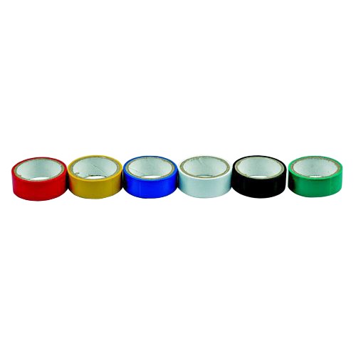 PVC juosta 19/3m spalva COMPASS 6vnt-Izoliacinės juostos