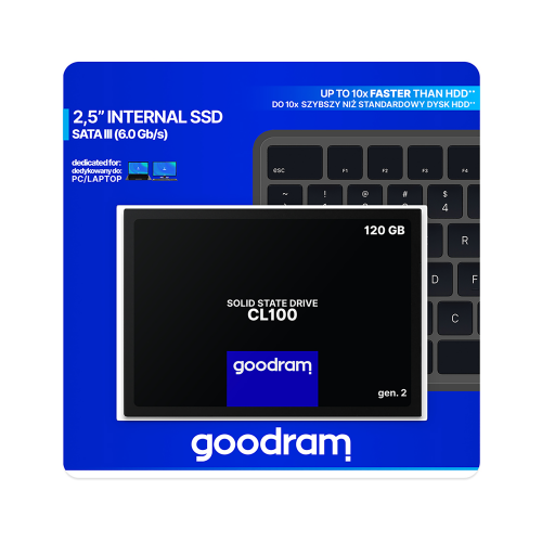 Dysk SSD Goodram 120 GB CL100-Kietieji diskai ir dėklai