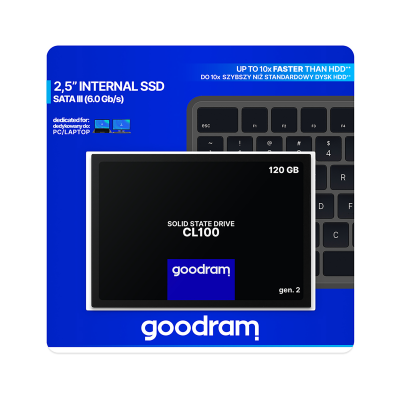 Dysk SSD Goodram 120 GB CL100-Kietieji diskai ir dėklai