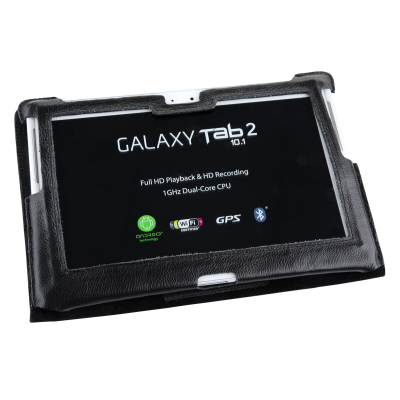 Juodas dėklas, skirtas "Samsung Galaxy Tab P5100" (natūrali