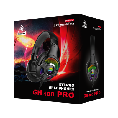 "Kruger&Matz Warrior GH" į ausis dedamos žaidimų ausinės-100