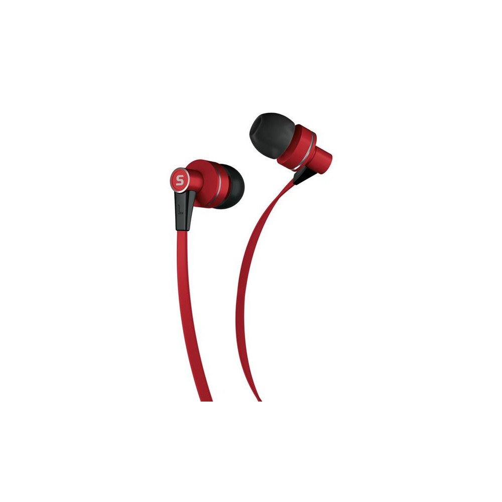 Ausinės SENCOR SEP 300 MIC RED MET-Į ausį dedamos ausinės