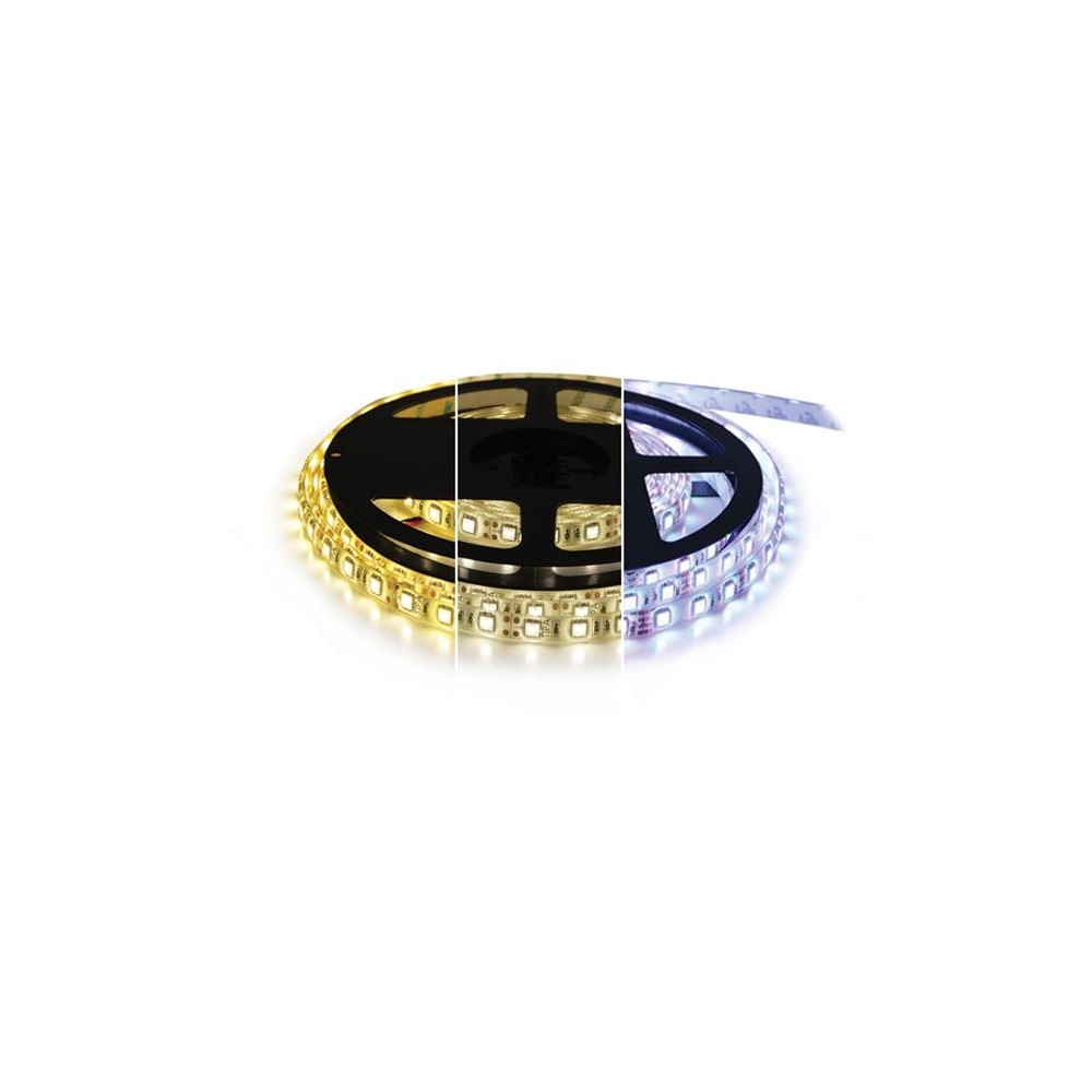 LED juosta 12V 3527 60LED/m IP66 maks. 4,8 W/m CCT, kintamas