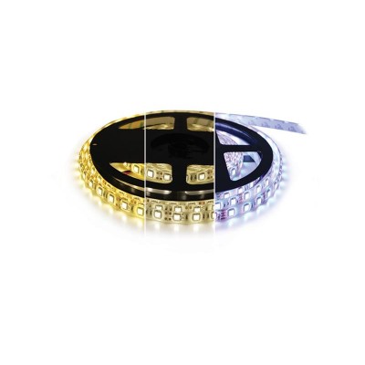LED juosta 12V 3527 60LED/m IP66 maks. 4,8 W/m CCT, kintamas