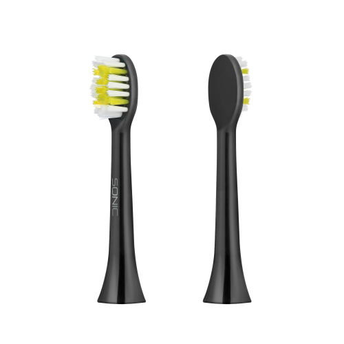Dantų šepetėlio galvutės TEESA SONIC BLACK minkštas