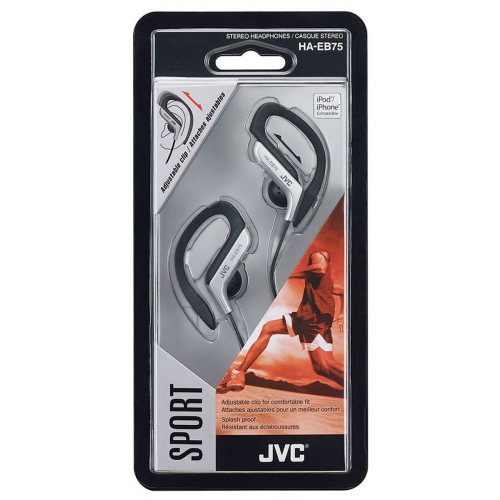 JVC HE-EB75 Sportinės ausinės per ausis sidabrinės
