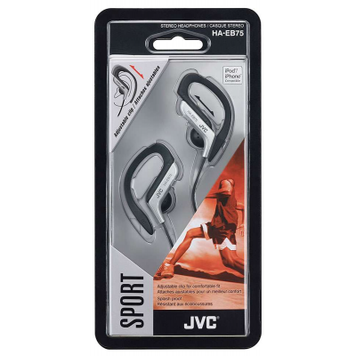 JVC HE-EB75 Sportinės ausinės per ausis sidabrinės