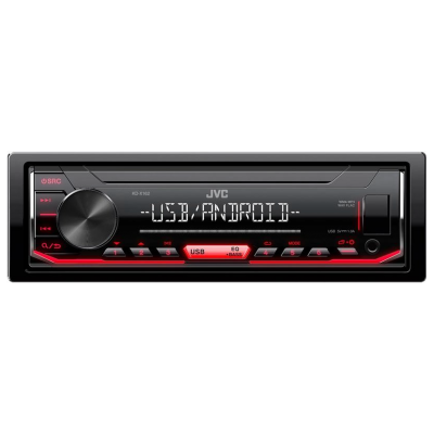 JVC KDX-162 USB automobilinis radijo imtuvas RED-Automobiliniai