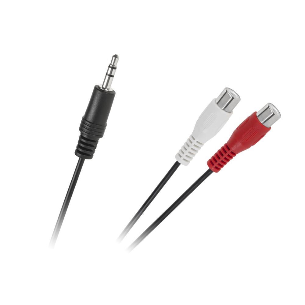 3,5 kištuko lizdo kabelis-2 RCA lizdai 25 cm-Pagrindinis 3,5 kištuko lizdo kabelis-2 RCA lizdai 25 cm-Pagrindinis