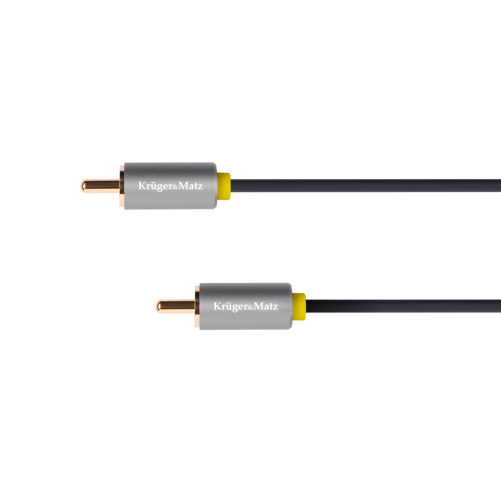 1RCA kabelis-1RCA 1m Kruger&Matz Basic-Kabeliai RCA 1RCA kabelis-1RCA 1m Kruger&Matz Basic-Kabeliai RCA