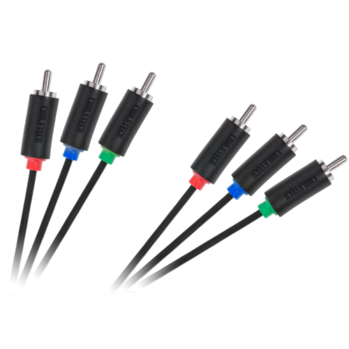 3RCA kabelis-3RCA Component 1,8 m Cabletech standartas-Kabeliai