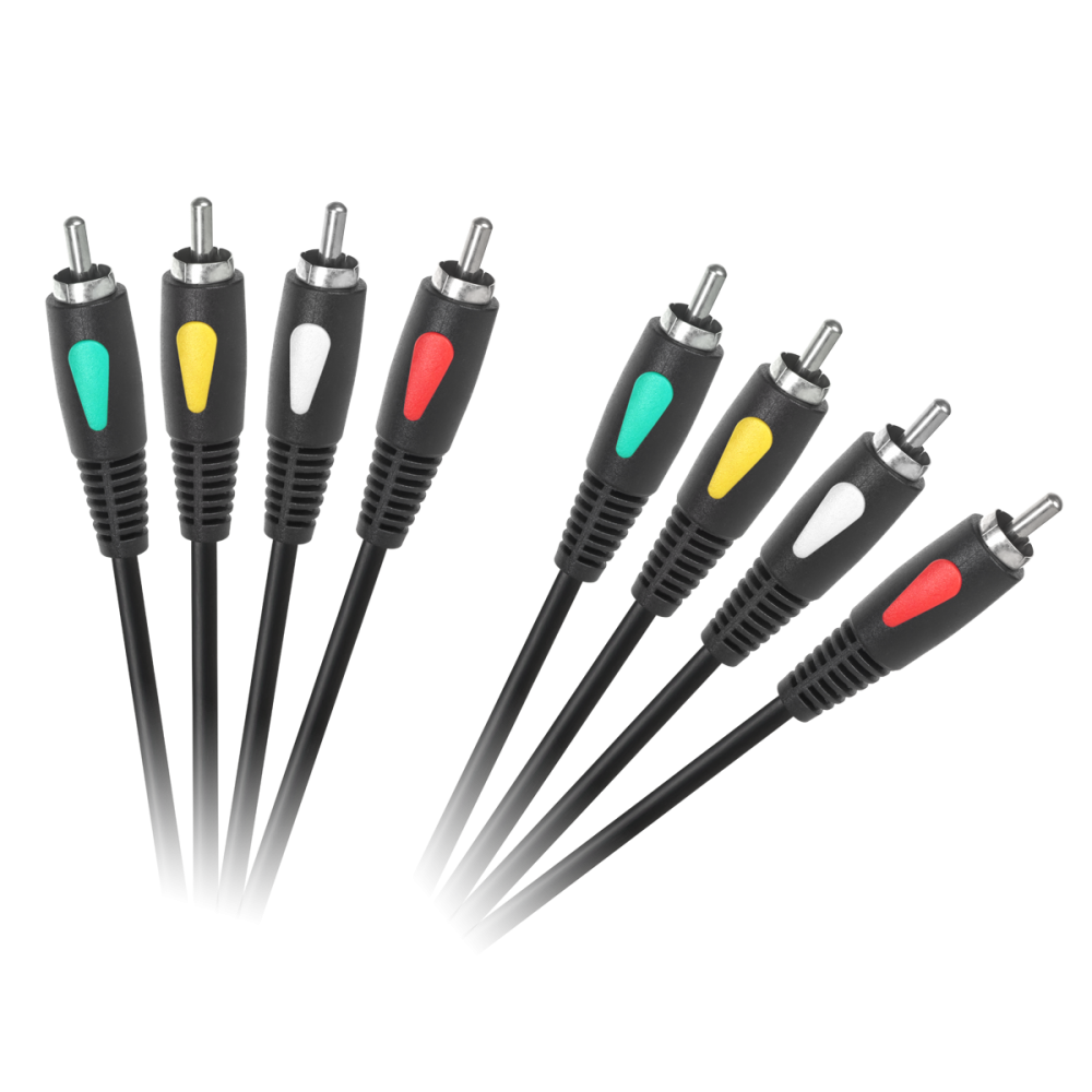 4RCA kabelis-4RCA 1,0 m Cabletech Eco-Linija-Kabeliai RCA 4RCA kabelis-4RCA 1,0 m Cabletech Eco-Linija-Kabeliai RCA