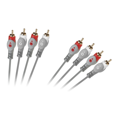 4RCA kabelis-4RCA 1,8 m-Kabeliai RCA