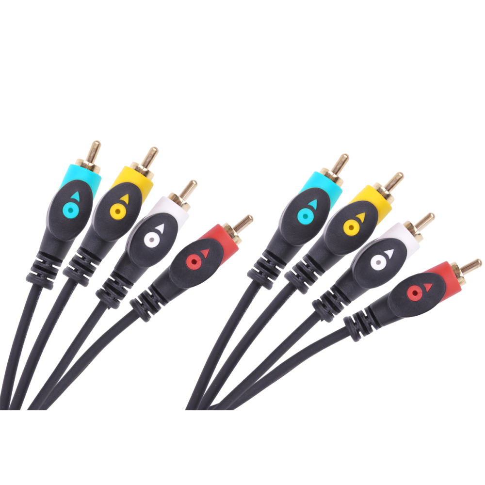 4RCA kabelis-4RCA 1,8 m Cabletech economic-Kabeliai RCA 4RCA kabelis-4RCA 1,8 m Cabletech economic-Kabeliai RCA