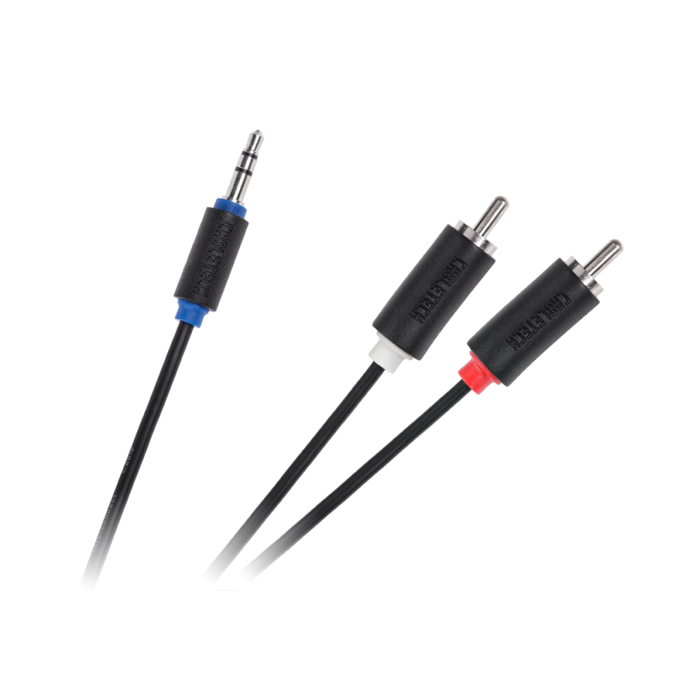 3,5 lizdo kabelis-2RCA 1,0 m Cabletech standartas-Kabeliai RCA 3,5 lizdo kabelis-2RCA 1,0 m Cabletech standartas-Kabeliai RCA