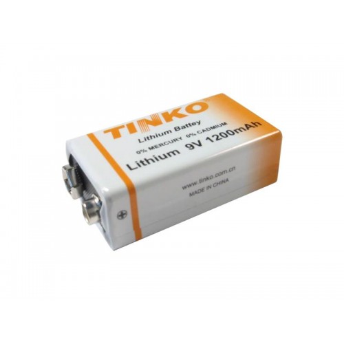 Ličio akumuliatorius 6F22 9V/1200mAh TINKO-Ličio baterijos