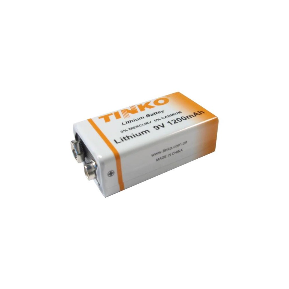 Ličio akumuliatorius 6F22 9V/1200mAh TINKO-Ličio baterijos Ličio akumuliatorius 6F22 9V/1200mAh TINKO-Ličio baterijos