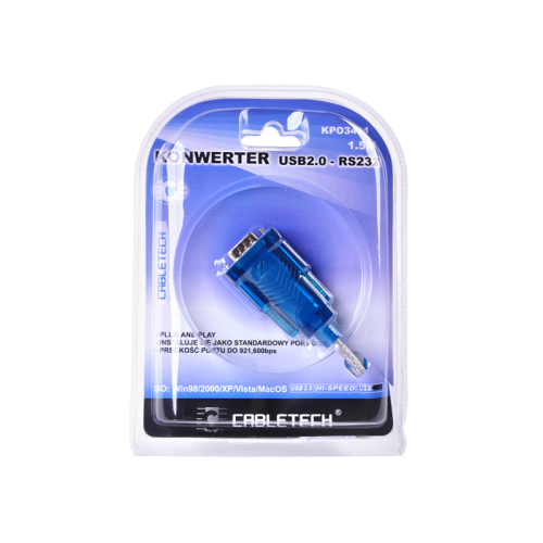 USB 2.0 keitiklio kabelis - RS232 (DB9M)-Pagrindinis