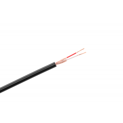 Stereofoninio mikrofono kabelis 6 mm juodas-Ekranuoti laidai