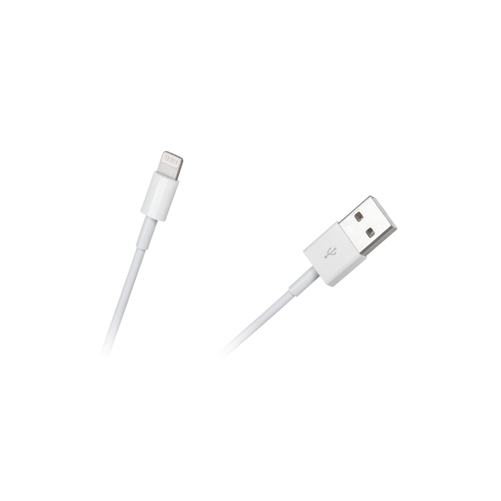 USB laidas - LIGHTNING 1 m baltos spalvos FOXCONN, skirtas
